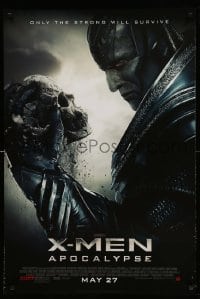 6z990 X-MEN: APOCALYPSE style C advance DS 1sh 2016 Marvel Comics, Oscar Isaac as Apocalypse!