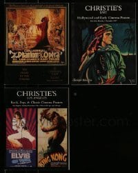 7a465 LOT OF 3 CHRISTIE'S AUCTION CATALOGS '90s filled with great color movie poster images!