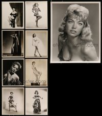 7a327 LOT OF 9 8X10 STILLS OF SEXY WOMEN PORTRAITS '40s great images in skimpy outfits!