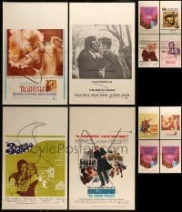 7a144 LOT OF 12 FOLDED WINDOW CARDS '50s-60s great images from a variety of different movies!