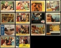 7a066 LOT OF 14 HORROR/SCI-FI LOBBY CARDS '50s-70s Invisible Boy, Conquest of Space & more!