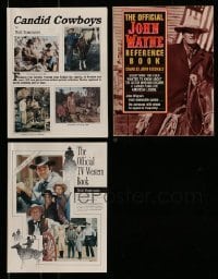 7a511 LOT OF 3 COWBOY SOFTCOVER MOVIE BOOKS '80s filled with great western images & information!