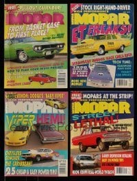 7a138 LOT OF 4 HIGH PERFORMANCE MOPAR MAGAZINES '70s-80s filled with car images & information!