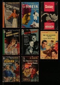 7a518 LOT OF 8 MOVIE EDITION PAPERBACK BOOKS '40s-60s stories with images from Hollywood films!
