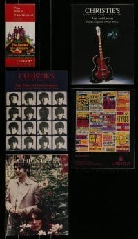 7a464 LOT OF 4 CHRISTIE'S ROCK N' ROLL AUCTION CATALOGS '96-98 lots of cool music memorabilia!