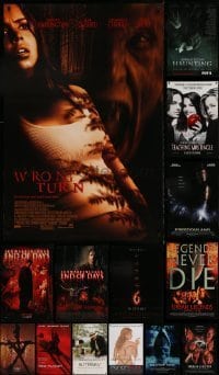 7a420 LOT OF 17 UNFOLDED DOUBLE-SIDED 27X40 MOSTLY HORROR/SCI-FI ONE-SHEETS '90s-00s cool images!