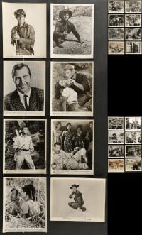 7a253 LOT OF 50 GEORGE MONTGOMERY 8X10 STILLS '50s-60s great scenes from several of his movies!
