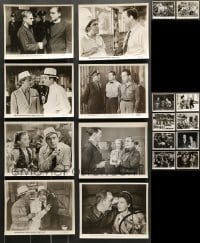 7a297 LOT OF 18 PAT O'BRIEN RE-RELEASE 8X10 STILLS R50s great scenes from several of his movies!