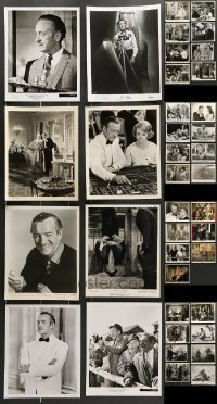 7a260 LOT OF 39 DAVID NIVEN 8X10 STILLS '60s great scenes from several of his movies!