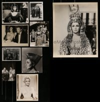 7a203 LOT OF 9 CLEOPATRA REPRO 8X10 STILLS '80s Elizabeth Taylor shown in all + some candids!