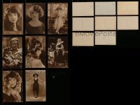 7a169 LOT OF 8 BETTY COMPSON EUROPEAN POSTCARDS '20s great portraits of the pretty actress!
