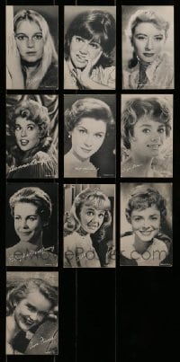 7a189 LOT OF 10 1960S ARCADE CARDS '60s Mia Farrow, Sally Field, Elizabeth Montgomery & more!