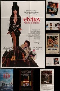 7a010 LOT OF 9 VIDEO POSTERS AND MISCELLANEOUS ITEMS '70s-80s a variety of movie images & more!