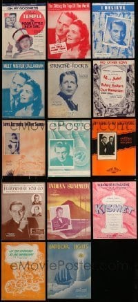 7a119 LOT OF 14 SHEET MUSIC '30s-50s a variety of great songs from different artists!