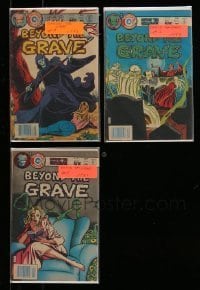 7a115 LOT OF 3 BEYOND THE GRAVE COMIC BOOKS '75 Charlton Comics, from the first year of issue!