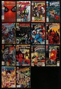 7a097 LOT OF 14 SPIDER-MAN AND SUPERMAN COMIC BOOKS '80s-90s Marvel & DC Comics!