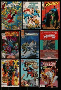 7a104 LOT OF 9 COMIC BOOKS '80s-90s Daredevil, Superboy, X-Man, Robin, Sub-Mariner & more!