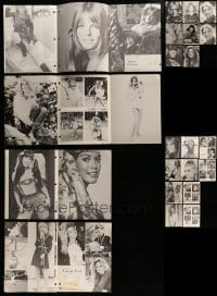 7a005 LOT OF 8 FEMALE MODEL AGENCY SHEETS '70s Cheryl Tiegs, Barbi Benton & other pretty women!