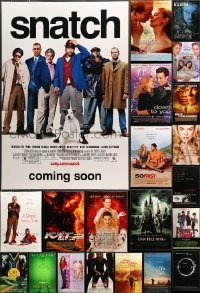 7a351 LOT OF 34 UNFOLDED MOSTLY DOUBLE-SIDED MOSTLY 27X40 ONE-SHEETS '90s-00s cool movie images!