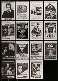 7a185 LOT OF 15 RE-RELEASE HORROR GERMAN PROGRAMS R80s different images from a variety of movies!