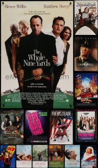 7a434 LOT OF 16 UNFOLDED DOUBLE-SIDED 27X40 MOSTLY COMEDY ONE-SHEETS '90s-00s cool movie images!