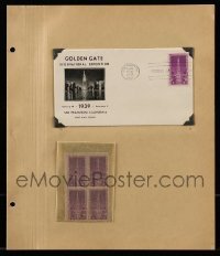 7a088 LOT OF 1 1939 GOLDEN GATE INTERNATIONAL EXPOSITION FIRST DAY COVER AND 4 STAMPS '39 cool!