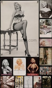 7a233 LOT OF 17 UNFOLDED MARILYN MONROE COMMERCIAL POSTERS '80s-90s many super sexy images!