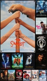 7a421 LOT OF 17 UNFOLDED DOUBLE-SIDED 27X40 MOSTLY FAMILY ONE-SHEETS '90s-00s great movie images!