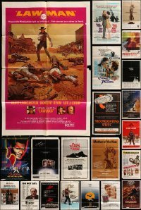 7a037 LOT OF 46 FOLDED ONE-SHEETS '60s-80s great images from a variety of different movies!
