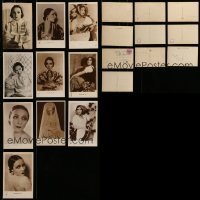 7a163 LOT OF 10 DOLORES DEL RIO FRENCH POSTCARDS '20s great portraits of the pretty actress!