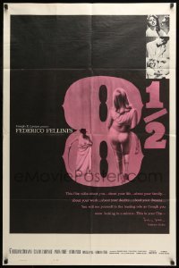 7b010 8 1/2 1sh 1963 Federico Fellini classic, Marcello Mastroianni & Claudia Cardinale!