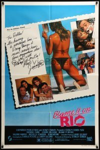 7b081 BLAME IT ON RIO 1sh 1984 Demi Moore, Michael Caine, super sexy postcard image!