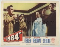 7c004 1984 LC 1956 Edmond O'Brien, Jan Sterling & Michael Redgrave toast in George Orwell classic!