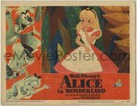 7c028 ALICE IN WONDERLAND LC #7 1951 Walt Disney cartoon classic, best close up of Alice!
