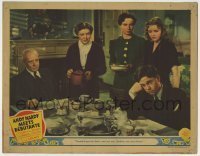 7c035 ANDY HARDY MEETS DEBUTANTE LC 1940 Lewis Stone & family watch depressed Mickey Rooney!