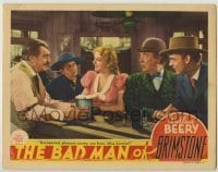7c051 BAD MAN OF BRIMSTONE LC 1937 Dennis O'Keefe, Guy Kibbee, Hatton, Virginia Bruce & Noah Beery!