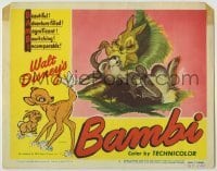 7c056 BAMBI LC #4 R1948 Walt Disney cartoon deer classic, great image with Thumper!