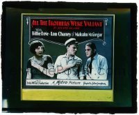 7d258 ALL THE BROTHERS WERE VALIANT glass slide 1923 Lon Chaney, Billie Dove, different image!