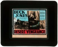 7d302 DESERT VENGEANCE style A glass slide 1931 cowboy Buck Jones, the screen's greatest outdoor sta