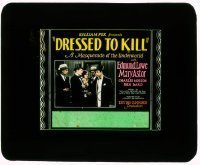 7d308 DRESSED TO KILL glass slide 1928 Mary Astor & Edmund Lowe in a masquerade of the underworld!