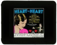 7d340 HEART TO HEART glass slide 1928 great artwork of sexy young Mary Astor & Lloyd Hughes!