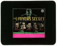 7d361 LAWYER'S SECRET style B glass slide 1931 Clive Brook, Buddy Rogers, Fay Wray, Jean Arthur!