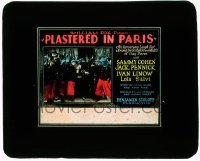 7d401 PLASTERED IN PARIS glass slide 1928 Jewish Sammy Cohen plays Sammy Nosenblum, offensive!