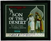 7d424 SON OF THE DESERT glass slide 1928 star/director/writer Merrill McCormick as The Sheik!