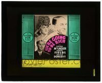7d446 WE'RE GOING TO BE RICH glass slide 1938 art of Gracie Fields, Victor McLaglen & Brian Donlevy!