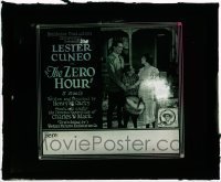 7d455 ZERO HOUR glass slide 1923 Lester Cuneo & Francelia Billington with their son!