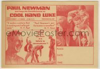 7d057 COOL HAND LUKE herald 1967 Paul Newman, what we've got here is a failure to communicate!