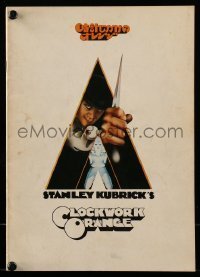 7d636 CLOCKWORK ORANGE Japanese program 1972 Stanley Kubrick classic, Malcolm McDowell, different!