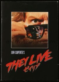 7d685 THEY LIVE Japanese program 1989 Rowdy Roddy Piper, John Carpenter, different images!