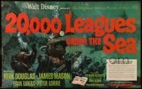 7d562 20,000 LEAGUES UNDER THE SEA magazine ad 1955 Jules Verne classic, great art from the posters!